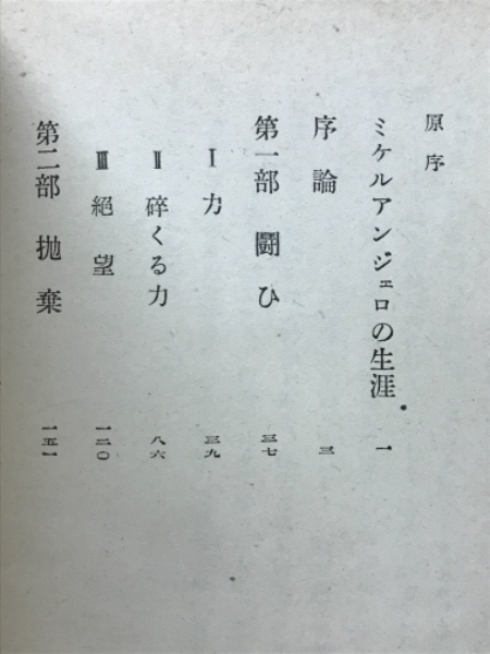 ミケルアンジェロの生涯(ロマン・ロラン 著 古川達雄 訳) / 古本