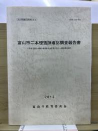 富山市二本榎遺跡確認調査報告書