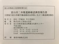 富山市二本榎遺跡確認調査報告書