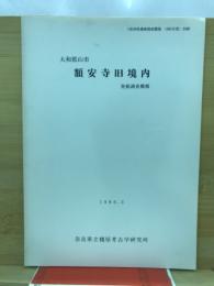 大和郡山市　額安寺旧境内発掘調査概報