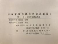 平城京東市跡推定地の調査