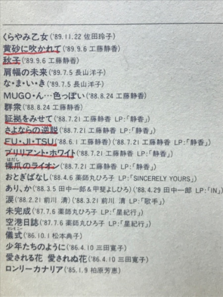 回帰熱 中島みゆき歌詞集 (中島みゆき) / 古本倶楽部株式会社 / 古本