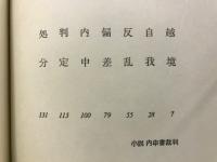 小説内申書裁判