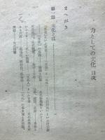 力としての文化 : 若き人々へ