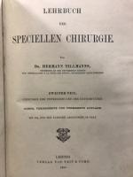 Lehrbuch der speziellen chirurgie　特殊外科教科書　ヘルマン・ティルマンズ