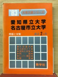 ’83　大学入試シリーズ　愛知県立大学　名古屋市立大学　問題と対策