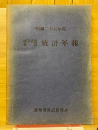 地方鉄道軌道統計年報　昭和27年度