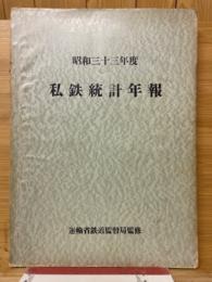 私鉄統計年報　昭和33年度