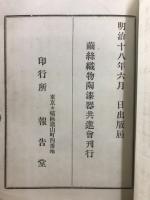 繭絲織物陶漆器共進會褒賞授與人名録