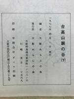台高山脈の谷