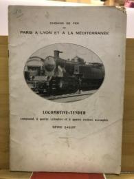 Chemins de fer de paris a lyon et a la mediterranee  Locomotive-tender compound, a quatre cylindres et a quatre essieux acouples