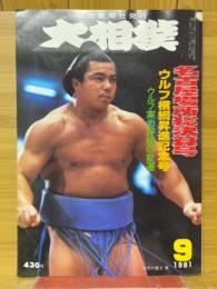 大相撲　1981年9月号　名古屋場所総決算号　ウルフ横綱昇進記念号　ウルフ実力評価の変遷