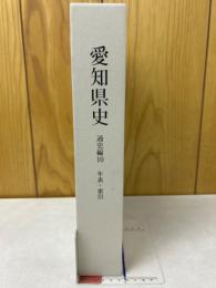 愛知県史　通史編10　年表・索引