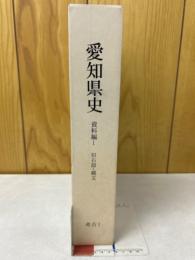 愛知県史　　資料編1　　旧石器・縄文　　　考古1