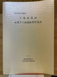 下曾我遺跡　永塚下り畑遺跡第Ⅳ地点