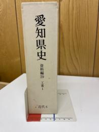 愛知県史　資料編29　近代6　工業1
