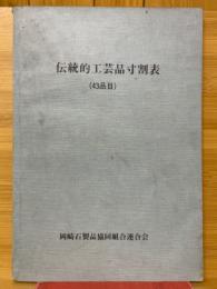 伝統的工芸品寸割表　43品目