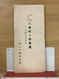 八幡町々勢要覧　昭和27年