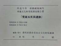 荒砥五反田遺跡　県道今井前橋線地域内 埋蔵文化財発掘調査報告書
