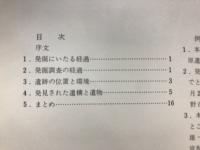 下ノ原遺跡 第2次・第3次調査概報