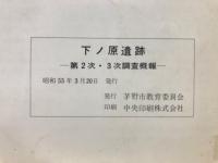 下ノ原遺跡 第2次・第3次調査概報