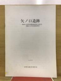 矢ノ口遺跡 : 昭和61年度県営圃場事業湯川地区内埋蔵文化財発掘調査報告