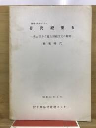 千葉県文化財センター研究紀要