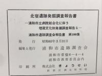 北宿遺跡発掘調査報告書　一浦和市立病院総合化に伴う 埋蔵文化財発掘調査報告5-
＜浦和市遺跡調査会報告書 第100集＞