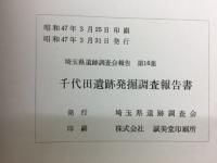 千代田遺跡発掘調査報告書