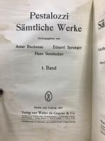 Pestalozzi Sämtliche werke