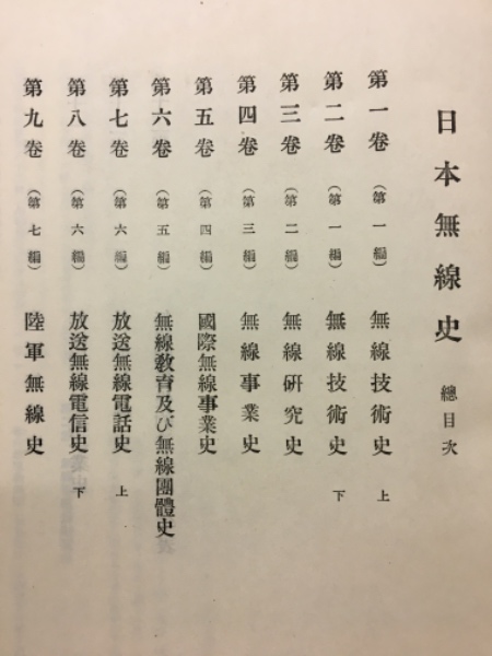 今週のおすすめ製品 日本無線史(電波監理委員会 古本 / 古本倶楽部株式会社 / 編) 電気電子工学