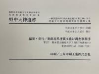 野中天神遺跡　一般国道50号(東前橋拡幅)改築工事に伴う埋蔵文化財発掘調査報告書第4集
