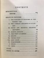 ESSAYS IN CRITICISM
