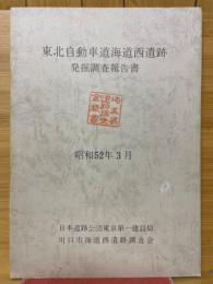 東北自動車道海道西遺跡発掘調査報告書