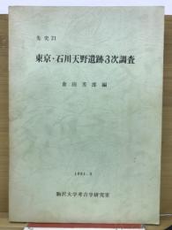 東京・石川天野遺跡3次調査　先史21