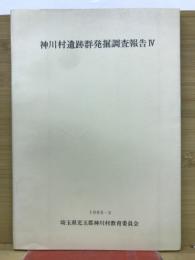 神川村遺跡群発掘調査報告Ⅳ