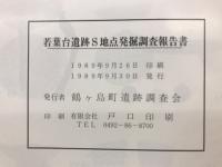 若葉台遺跡S地点発掘調査報告書