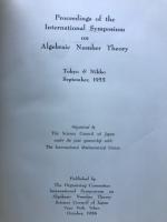 Proceedings of the International Symposium on Algebraic Number Theory