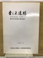 岐阜県大野郡久々野町　堂之上遺跡　縄文時代集落跡の調査記録