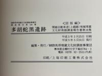 多胡蛇黑遺跡　古墳・奈良・平安時代の集落跡の調査