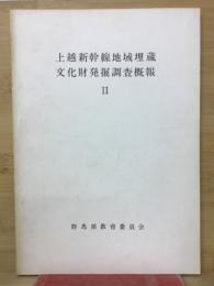 上越新幹線地域埋蔵文化財発掘調査概報 II