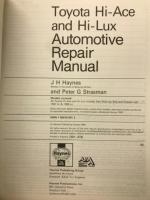 Toyota Hi-Lux Pick-up 1969 thru 1978　Automotive Repair Manual