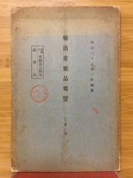 輸出重要品要覽　工産ノ部　第4次　青銅器及銅器　鉄製品