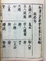 和漢三才図会　巻第十一経絡部　巻第十二支體部