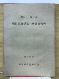 環状2号線関係　朝日遺跡群第1次調査報告
