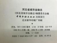河北省城市金融志
