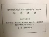 愛知県埋蔵文化財センター調査報告書　第155集牛寺遺跡