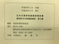 込水古窯群発掘調査報告書　美浜町文化財調査報告 第6集