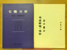 有機分析　付表・誘導体表