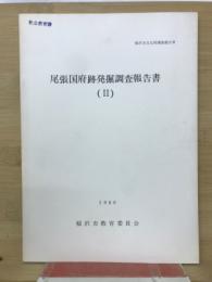 稲沢市文化財調査報告IX　尾張国府跡発掘調査報告書(II)